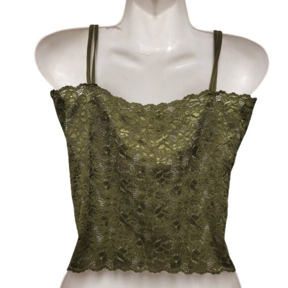 Lace Cami Crop Top Lace Bralette Stretchy Lace Camisole Lace Crop Tank Top - NEW - Picture 2 of 12